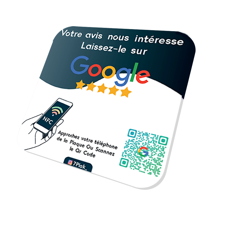 Plaque NFC Google Avis - 7PLAK