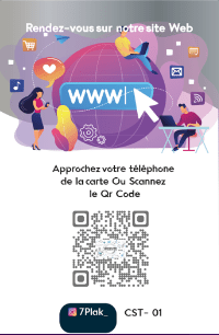 Pack Web (1 Plaque + 1 Carte + Vos statistiques + Qr Code) - 7PLAK