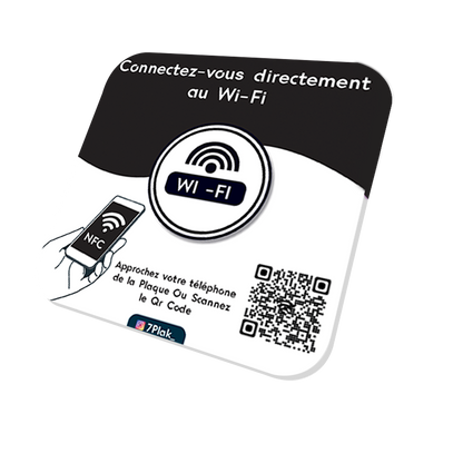 Pack Wifi (1 Plaque + 1 Carte + Vos statistiques + Qr Code)