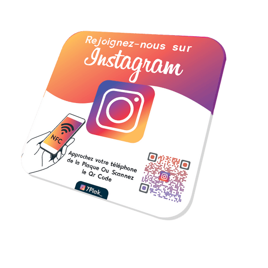 Plaque NFC Instagram - 7PLAK